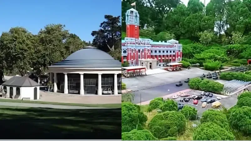 Golden Gate Park on left. Taiwan's tourism park on the right