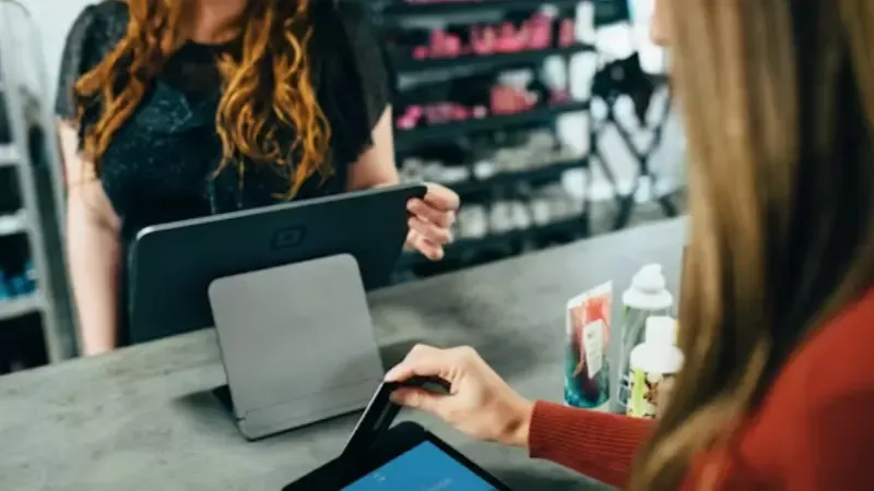 Customer using  Aluminum alloy POS machines