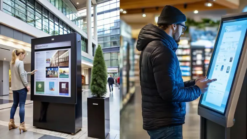 Digital Window Display in Retail Store 2025