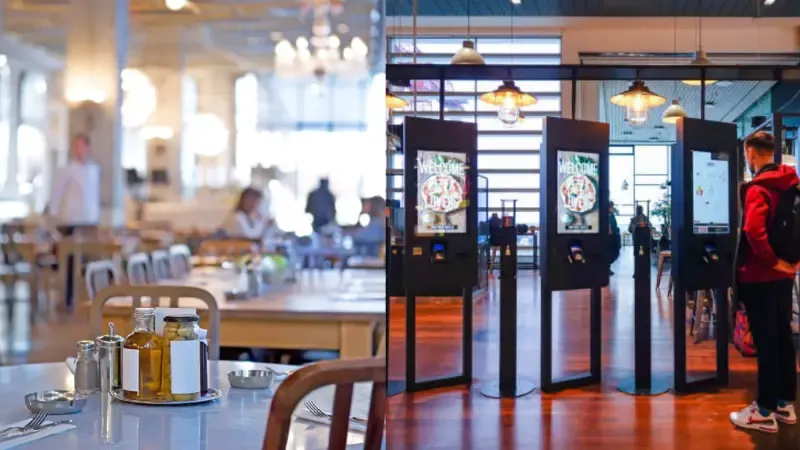 Kiosk implemented in restaurants