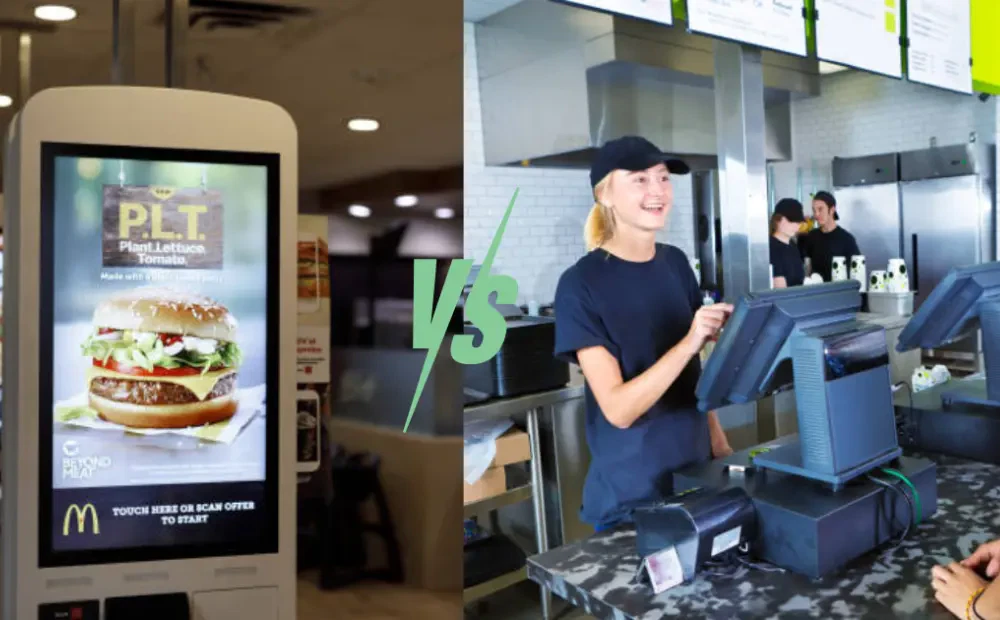 McDonald’s Self-Service Kiosk vs Traditional Counter Ordering