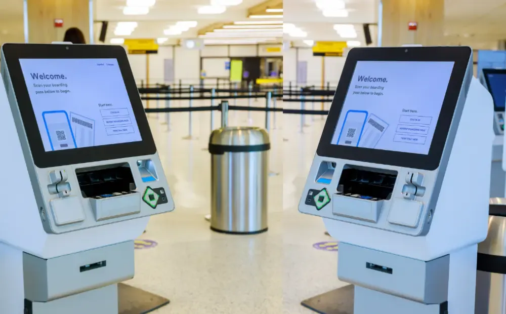 Self-service kiosk for businesses