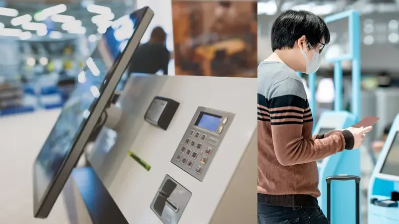 Self-service kiosk for businesses