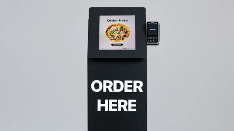a self-service food kiosk
