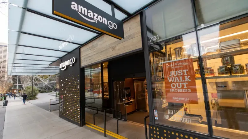 an Amazon Go cashierless store