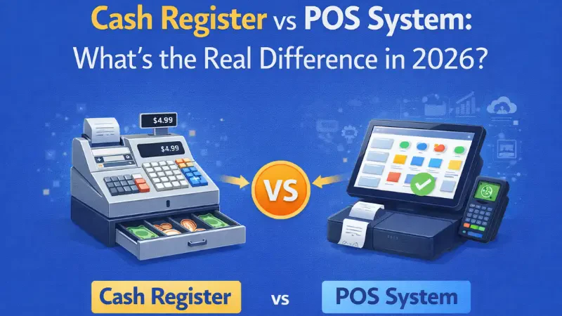cash register vs. POS system