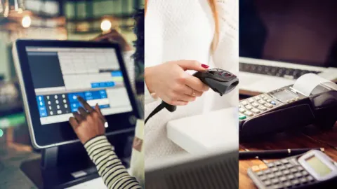 Different component of a POS hardware