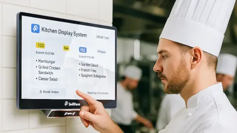 This digital kitchen display lets chefs work more efficiently