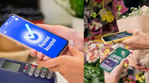 Customers Paying with NFC from their mobile devices