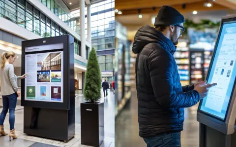 Digital Window Display in Retail Store 2025