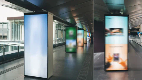 Digital signage in streets