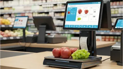 How AI POS Scales Work in Supermarkets