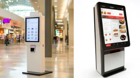 Information kiosk showcasing information about products