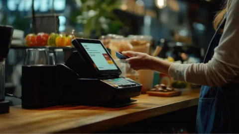 POS machine made with Aluminum alloy