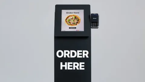 a self-service food kiosk